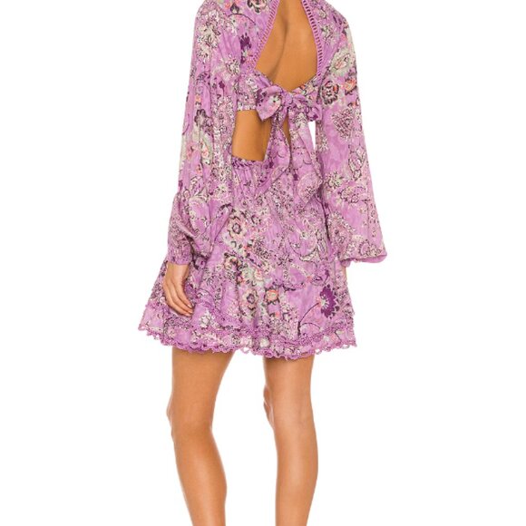 Anthropologie X Hemant and Nandita Mavi Mini Dress Orchid Small - Picture 7 of 16